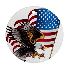 American-eagle- Clip-art Ornament (round)
