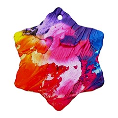 Colorful Painting Ornament (snowflake) by artworkshop