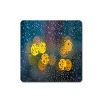 Raindrops Water Square Magnet