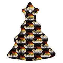 Hackers Town Void Mantis Hexagon Bear Pride Flag Ornament (christmas Tree)  by WetdryvacsLair