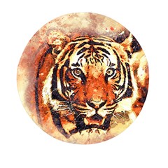 Tiger-portrait-art-abstract Mini Round Pill Box (pack Of 5) by Jancukart