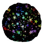 Christmas-star-gloss-lights-light Large 18  Premium Round Cushions Front