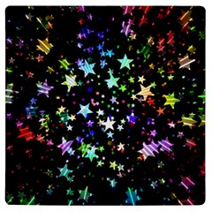 Christmas-star-gloss-lights-light Uv Print Square Tile Coaster  by Jancukart