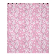 Pink-floral-background Shower Curtain 60  X 72  (medium)  by Jancukart