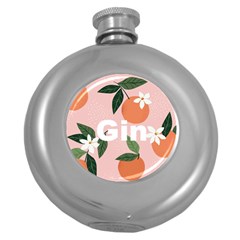 Tropical Polka Plants 4 Hip Flask (round) by flowerland