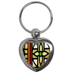 Abstract-0001 Key Chain (heart) by nate14shop