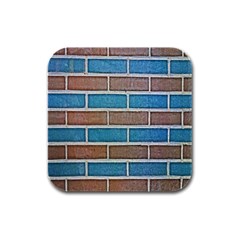 Brick-wall Rubber Square Coaster (4 Pack) by nate14shop