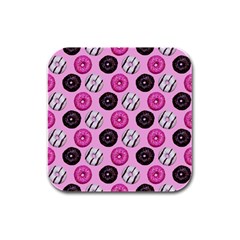 Dessert Rubber Square Coaster (4 Pack) by nate14shop