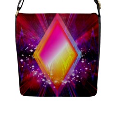 My Diamonds Flap Closure Messenger Bag (l) by Thespacecampers