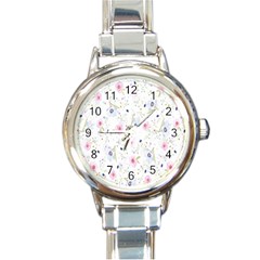 Background-a 007 Round Italian Charm Watch by nate14shop