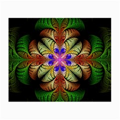 Fractal-abstract-flower-floral- -- Small Glasses Cloth
