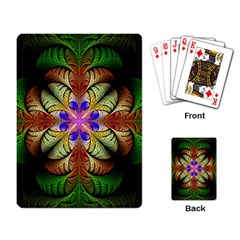 Fractal-abstract-flower-floral- -- Playing Cards Single Design (rectangle)