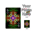 Fractal-abstract-flower-floral- -- Playing Cards 54 Designs (Mini) Front - SpadeA