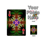 Fractal-abstract-flower-floral- -- Playing Cards 54 Designs (Mini) Front - Heart2