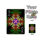 Fractal-abstract-flower-floral- -- Playing Cards 54 Designs (Mini) Front - Spade7