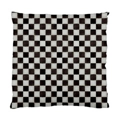 Large Black And White Watercolored Checkerboard Chess Standard Cushion Case (two Sides)