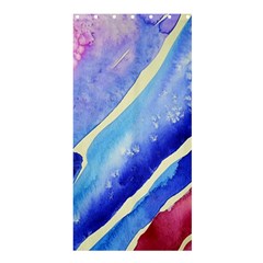 Painting-abstract-blue-pink-spots Shower Curtain 36  X 72  (stall)  by Jancukart