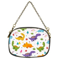 Dinosaurs-seamless-pattern-kids 003 Chain Purse (one Side) by nate14shop