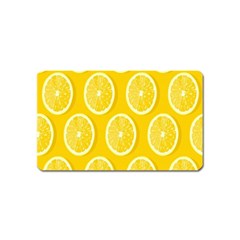 Lemon-fruits-slice-seamless-pattern Magnet (name Card) by nate14shop
