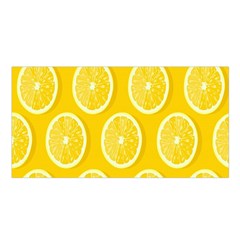 Lemon-fruits-slice-seamless-pattern Satin Shawl 45  X 80  by nate14shop
