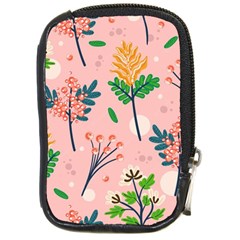 Seamless-floral-pattern 001 Compact Camera Leather Case by nate14shop