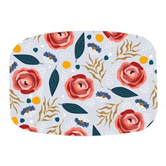 Seamless-floral-pattern Mini Square Pill Box by nate14shop