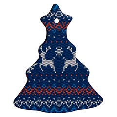 Knitted-christmas-pattern 001 Ornament (christmas Tree)  by nate14shop