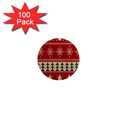 Knitted-christmas-pattern 1  Mini Magnets (100 Pack)  by nate14shop
