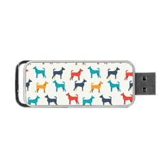 Animal-seamless-vector-pattern-of-dog-kannaa Portable Usb Flash (one Side) by nate14shop