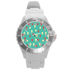 Love Round Plastic Sport Watch (l) by nate14shop