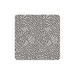 Animal-seamless-vector-pattern-of-dog-kannaa Square Magnet