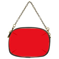 Background-red Chain Purse (two Sides) by nate14shop