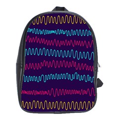 Waves School Bag (large) by nate14shop