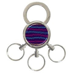 Waves 3-ring Key Chain