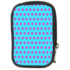 Background-polkadot 02 Compact Camera Leather Case by nate14shop