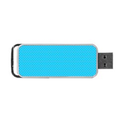 Blue,polkadots,polka Portable Usb Flash (two Sides) by nate14shop