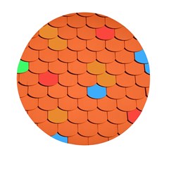 Phone Wallpaper Roof Roofing Tiles Roof Tiles Mini Round Pill Box by artworkshop
