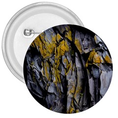 Rock Wall Crevices Geology Pattern Shapes Texture 3  Buttons by artworkshop