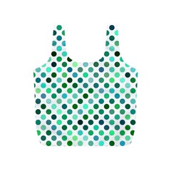 Polka-dot-green Full Print Recycle Bag (s) by nate14shop