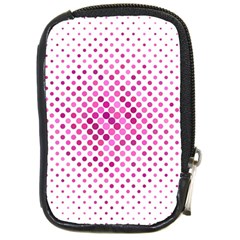 Polkadot-pattern Compact Camera Leather Case by nate14shop