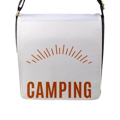 I Love Camping Flap Closure Messenger Bag (l) by PFashionArt