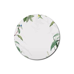 Tropical Love Rubber Coaster (round) by designsbymallika