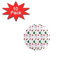 Christmas Tree,santa 1  Mini Magnet (10 Pack)  by nate14shop