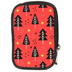 Christmas Tree,snow Star Compact Camera Leather Case by nate14shop
