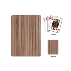 Background-wood Pattern Playing Cards Single Design (mini) by nate14shop