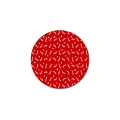 Christmas Pattern,love Red Golf Ball Marker by nate14shop