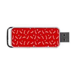 Christmas Pattern,love Red Portable Usb Flash (one Side) by nate14shop