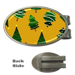 Christmas Tree,yellow Money Clips (oval)  by nate14shop