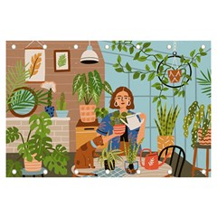 Crazy Plant Lady At Greenhouse  Banner And Sign 6  X 4  by NiOng