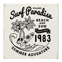 Summer Surf Beach  Banner And Sign 4  X 4  by NiOng